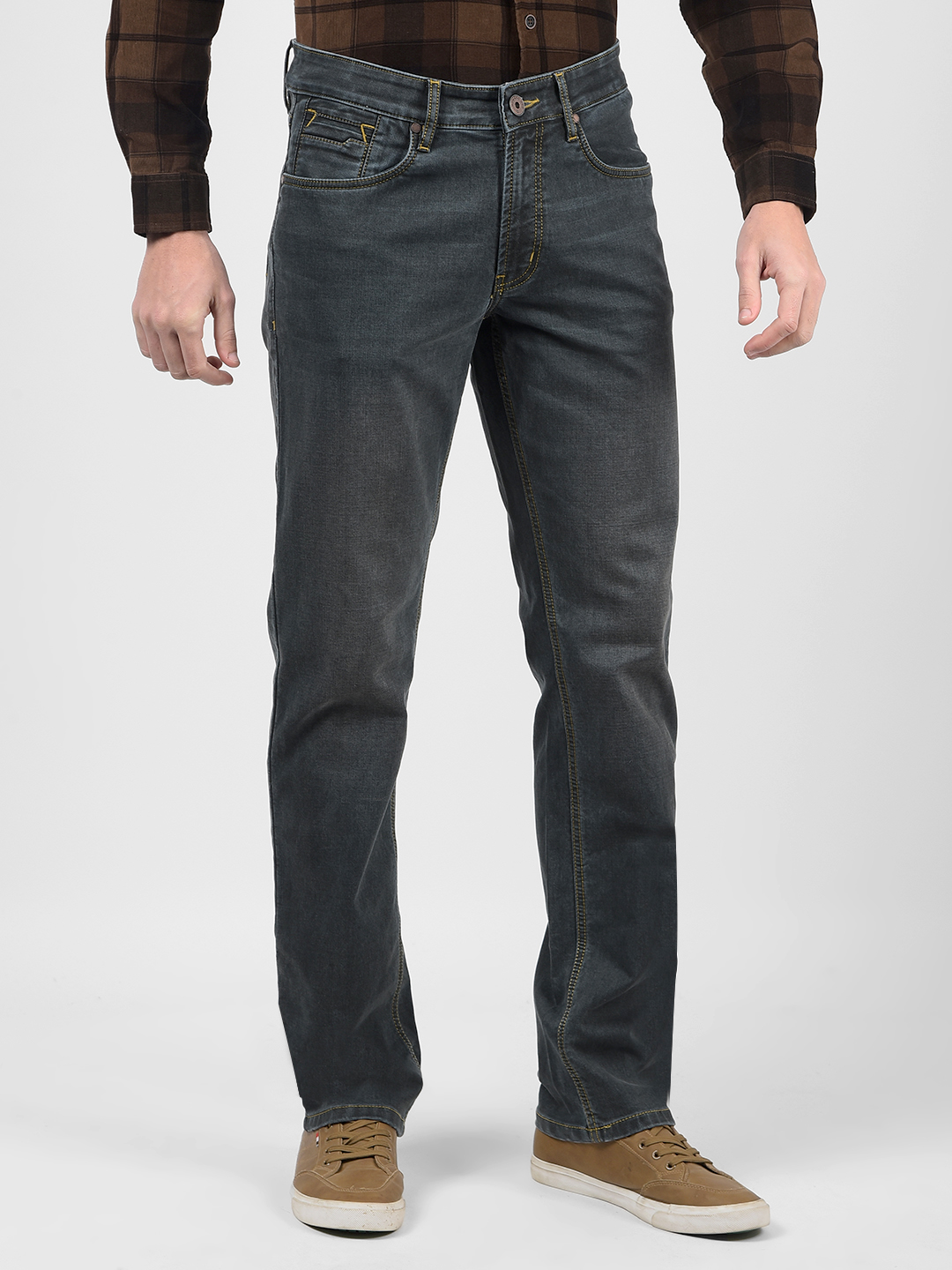 Numero Uno Men Solid Blue Jeans